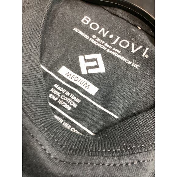 BON JOVI-JONBON-BLACK ADULT S/S TSHIRT-M - Picture 4 of 4